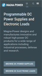 Mobile Screenshot of magna-power.com